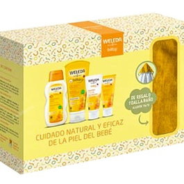 WELEDA Set Bébé Crème Échange+Facial+Shampoing+Huile