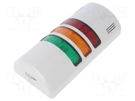 AUER SIGNAL Colonne de signalisation Half Dome rouge/orange/vert LED