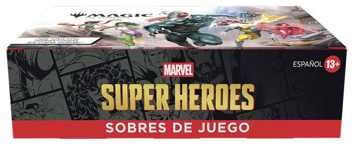 Wizards of the Coast Magic the Gathering Marvel Super Heroes Présentoir de 30 boosters (Espagnol) Wizards of the Coast Magic the Gathering Marvel Super Heroes Présentoir de 30 boosters (Espagnol)