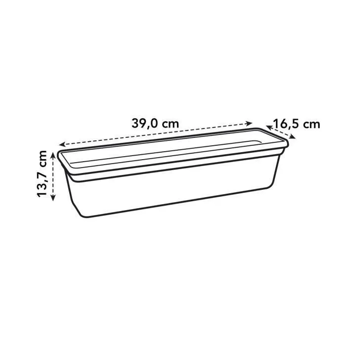 Elho Green Basics 40 - Jardinière rectangulaire extérieur et balcon, 6L, plastique recyclé résistant au gel - L 16,5 x P 39 x H 13,7 cm Elho Green Basics 40 - Jardinière rectangulaire extérieur et balcon, 6L, plastique recyclé résistant au gel - L 16,5 x P 39 x H 13,7 cm