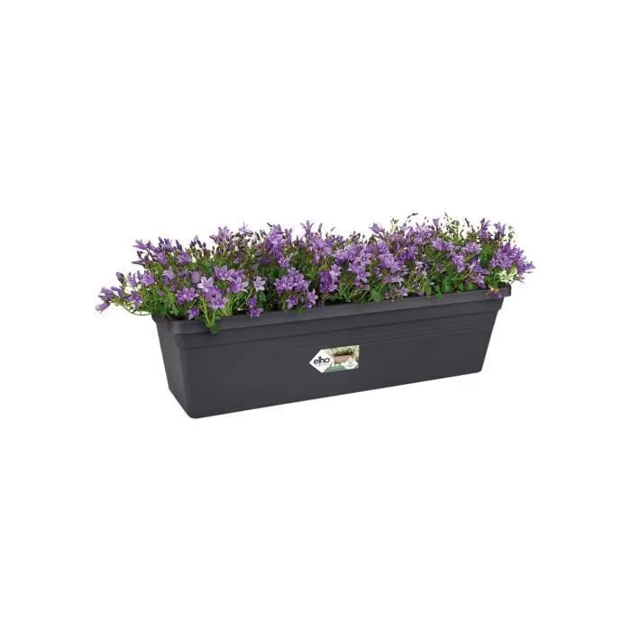 Elho Green Basics 40 - Jardinière rectangulaire extérieur et balcon, 6L, plastique recyclé résistant au gel - L 16,5 x P 39 x H 13,7 cm Elho Green Basics 40 - Jardinière rectangulaire extérieur et balcon, 6L, plastique recyclé résistant au gel - L 16,5 x P 39 x H 13,7 cm