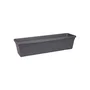 Elho Green Basics 40 - Jardinière rectangulaire extérieur et balcon, 6L, plastique recyclé résistant au gel - L 16,5 x P 39 x H 13,7 cm