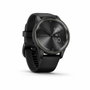 Garmin Vivomove Trend - Montre connectée hybride avec aiguilles, écran tactile et bracelet silicone noir