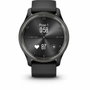 Garmin Vivomove Trend - Montre connectée hybride avec aiguilles, écran tactile et bracelet silicone noir