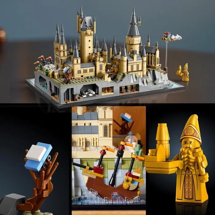 LEGO 76419 Le Château et le Domaine de Poudlard - Maquette à Construire pour Adultes avec Lieux Iconiques d'Harry Potter