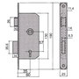 UCEM Serrure 6134-hl/35