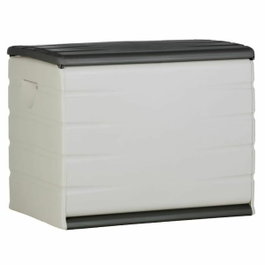 Plastiken Coffre de rangement 260L Noir en Résine