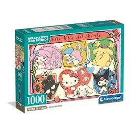 Clementoni Puzzle Hello Kitty et ses Amis 1000 pièces