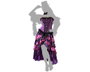 Atosa Déguisement Cabaret Violet Robe Femme Adulte XL