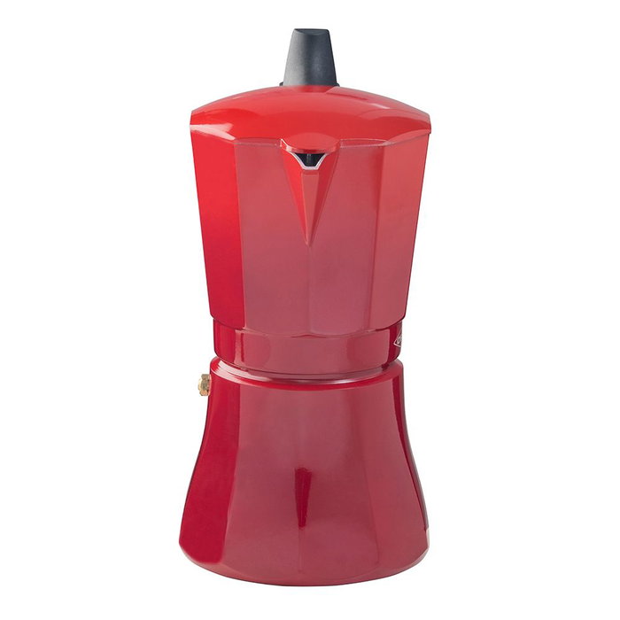 Cafetière Italienne Oroley Petra Rouge Aluminium 6 Tasses