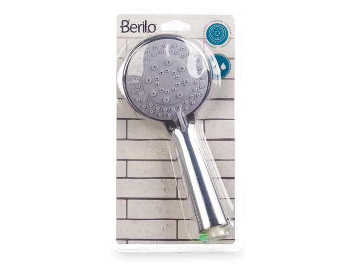 Berilo Téléphone de Douche Grande Argenté 3 Fonctions 24 x 5 x 10,5 cm (Set de 12)
