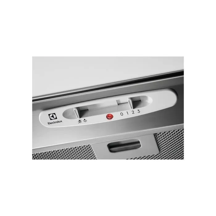 Electrolux LFG525S - Groupe aspirant avec moteur, 600 m3/h, 3 vitesses, recyclage/évacuation, filtre à graisse aluminium, LED, Classe C, H 245 x L 520 x P 285 mm
