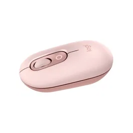 Logitech Pop Mouse Souris sans fil Rose, technologie FLOW, connexion 3 appareils, Bluetooth, Easy-Switch, pour Windows, Mac, Chrome OS, Android