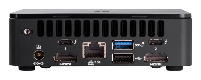 Asus NUC 12 Pro Kit Mini PC, Intel Core i7-1260P (12ᵉ Génération, 4.70 GHz), 64 GB DDR4 max, Iris Xe, SSD NVMe PCIe 4.0, Support 2.5"