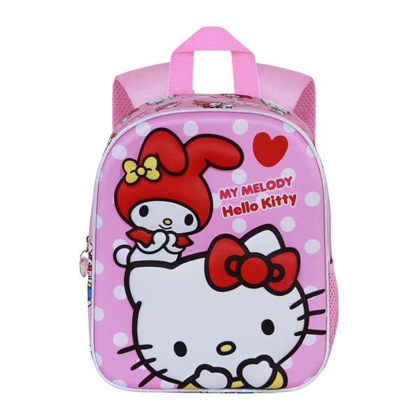 Sanrio Hello Kitty Sac à dos 3D Elite Lovely 30x25x10 cm - Pour enfant à partir de 3 ans - Design en relief et dos rembourré