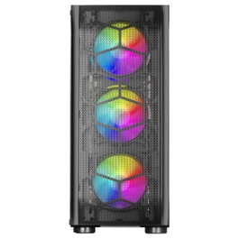 Mars Gaming MC-KX Boîtier PC Tour E-ATX Noire avec 5 Ventilateurs ARGB, Fenêtre en Verre Trempé, Contrôleur RVB, Réfrigération CPU Freezer