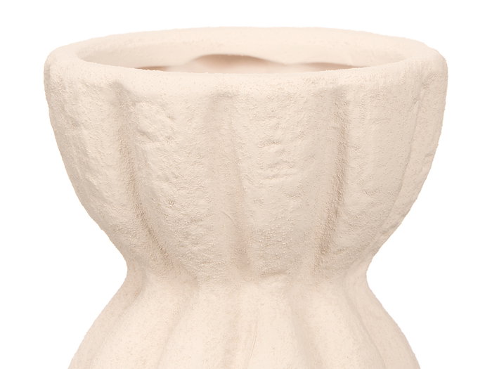 GIFTDECOR Jarrón Sahara Rayas Anchas Blanco Mediano GIFTDECOR Jarrón Sahara Rayas Anchas Blanco Mediano