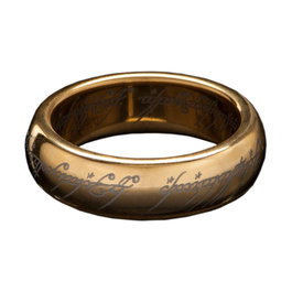 Weta Workshop Bague Le Seigneur des Anneaux Anneau Unique plaqué or Taille 08