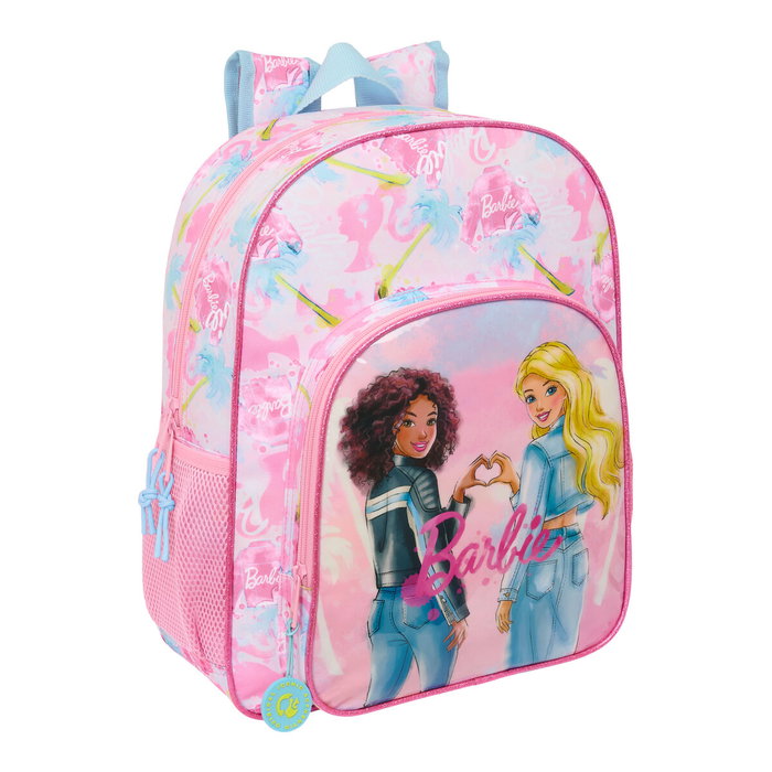 Cartable Barbie Painterly Rose Bleu ciel 32 x 38 x 12 cm Cartable Barbie Painterly Rose Bleu ciel 32 x 38 x 12 cm