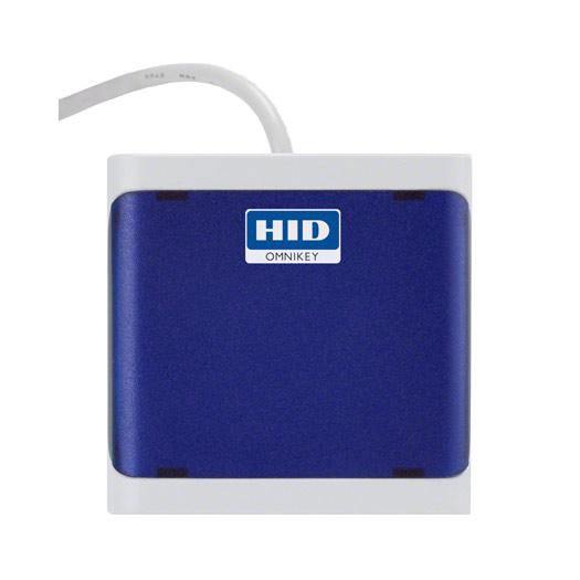OMNIKEY 5022 Lecteur de cartes à puce et NFC USB avec authentification à double facteur pour PC et stations de travail - Bleu foncé OMNIKEY 5022 Lecteur de cartes à puce et NFC USB avec authentification à double facteur pour PC et stations de travail - Bleu foncé