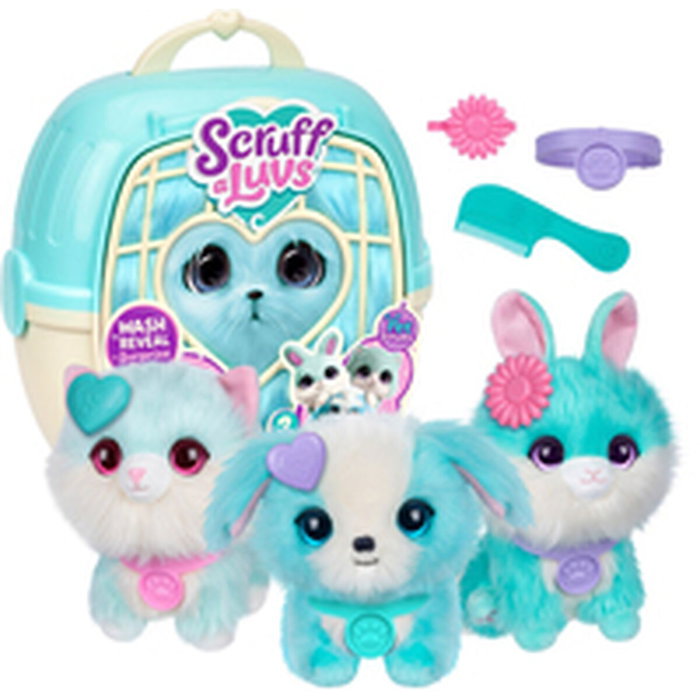 Scruff A Luvs Animaux en peluche - Boule de poils - Bleu Scruff A Luvs Animaux en peluche - Boule de poils - Bleu