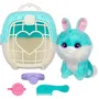 Scruff A Luvs - Boule de poils à toiletter bleue, peluche transformable chat/chien/lapin avec accessoires et certificat