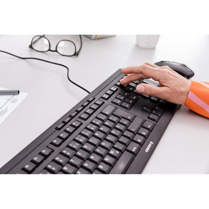 Clavier Cherry JK-8500GB-2 Noir Espagnol Qwerty QWERTY Qwerty UK