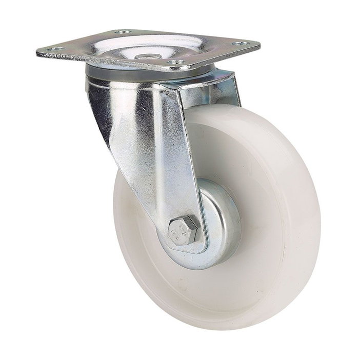 Ruedas Alex Roue rotative Blanche Poliamix Ø 10 cm 150 kg Ruedas Alex Roue rotative Blanche Poliamix Ø 10 cm 150 kg