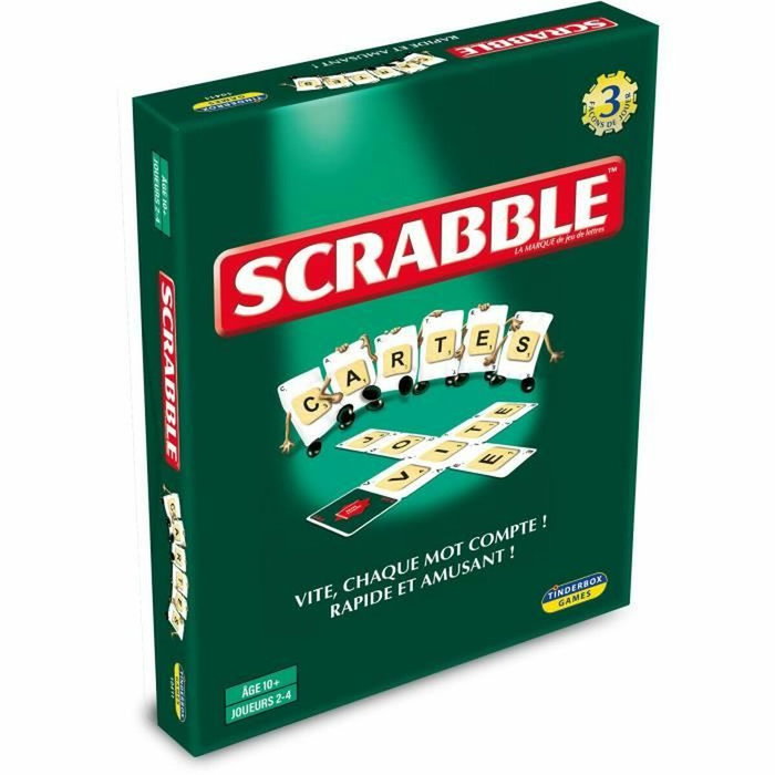 Megableu Scrabble cartes - 3 jeux en 1 Megableu Scrabble cartes - 3 jeux en 1