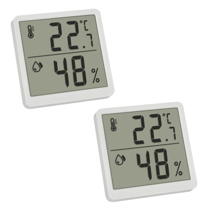 Tfa Thermo-hygromètre numérique 30.5059 - Lot de 2 Tfa Thermo-hygromètre numérique 30.5059 - Lot de 2