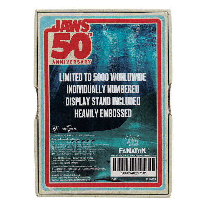 FaNaTtik Jaws Lingot 50th Anniversary Poster Limited Edition FaNaTtik Jaws Lingot 50th Anniversary Poster Limited Edition