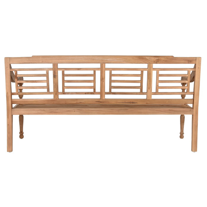 Home ESPRIT Banc Teck Taillé Naturel 200 x 65 x 101 cm