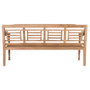 Home ESPRIT Banc Teck Taillé Naturel 200 x 65 x 101 cm