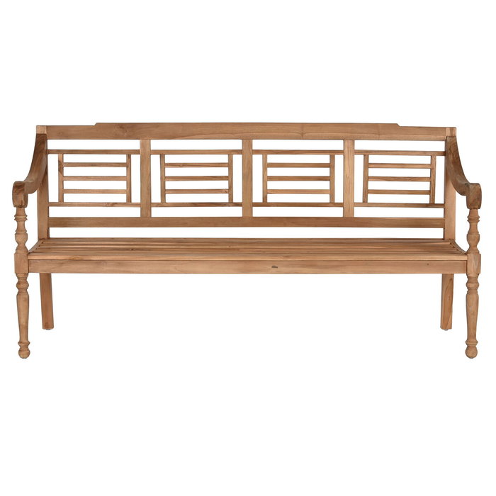 Home ESPRIT Banc Teck Taillé Naturel 200 x 65 x 101 cm