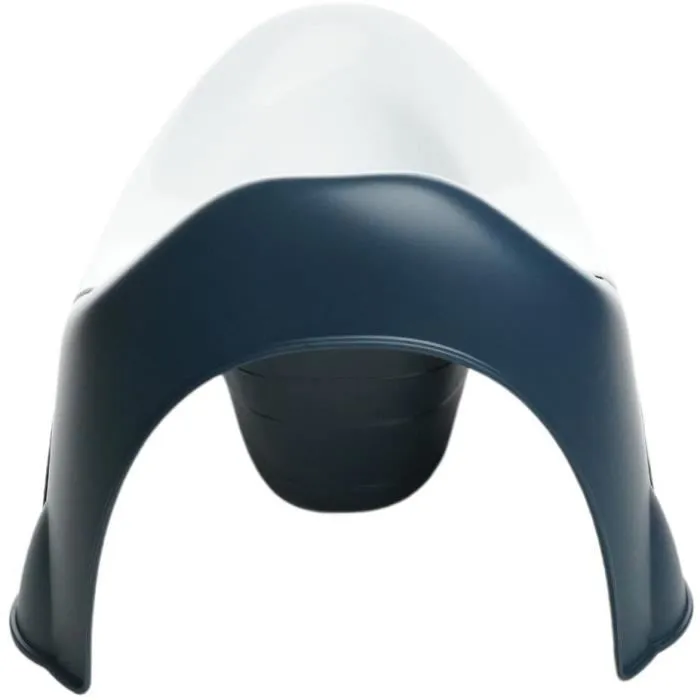 Thermobaby Pot IDEO - Pot de bébé bleu avec écuelle amovible, ergonomique et robuste - Made in France