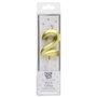 Party Time Bougie Anniversaire Chiffre 2 Or