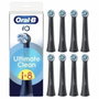 Oral-B iO Ultimate Clean Brossettes de rechange, Noir, Pack de 8