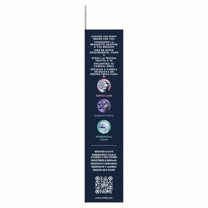 Oral-B iO Ultimate Clean Brossettes de rechange, Noir, Pack de 8