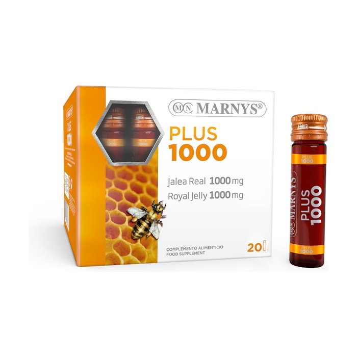 MARNYS Plus 1000 Gelée Royale et Vitamine C, 20 Vials MARNYS Plus 1000 Gelée Royale et Vitamine C, 20 Vials