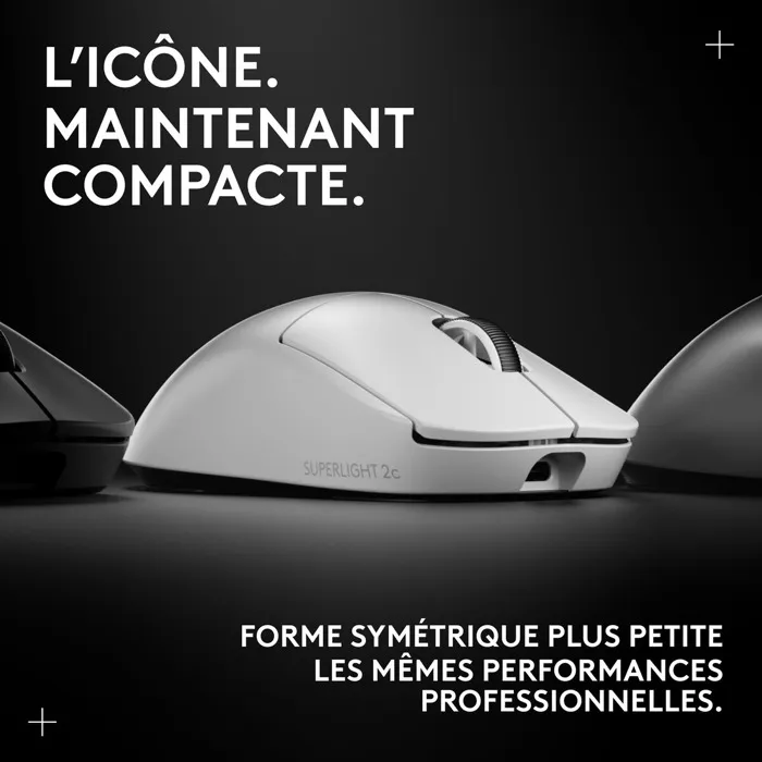 Logitech G PRO X Superlight 2c - Souris gaming sans fil ultra-légère - Blanc