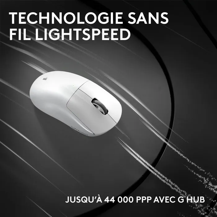 Logitech G PRO X Superlight 2c - Souris gaming sans fil ultra-légère - Blanc