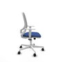 PIQUERAS Y CRESPO Chaise de Bureau Cilanco Synchro Bleu foncé avec Accoudoirs Blancs