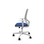 PIQUERAS Y CRESPO Chaise de Bureau Cilanco Synchro Bleu foncé avec Accoudoirs Blancs
