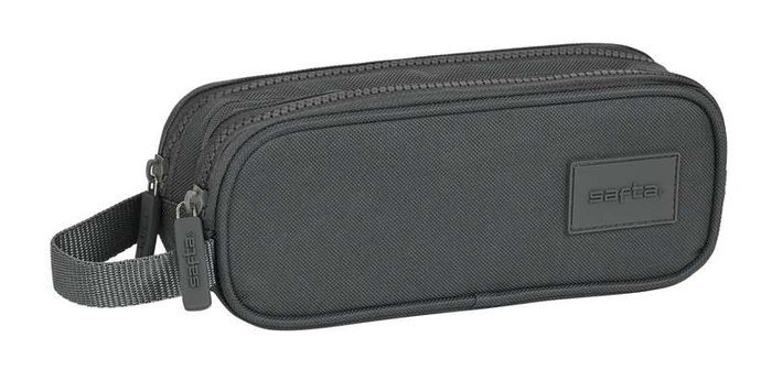 Safta Basic - Porte-tout double gris 21 x 8 x 6 cm - 3 ans Safta Basic - Porte-tout double gris 21 x 8 x 6 cm - 3 ans