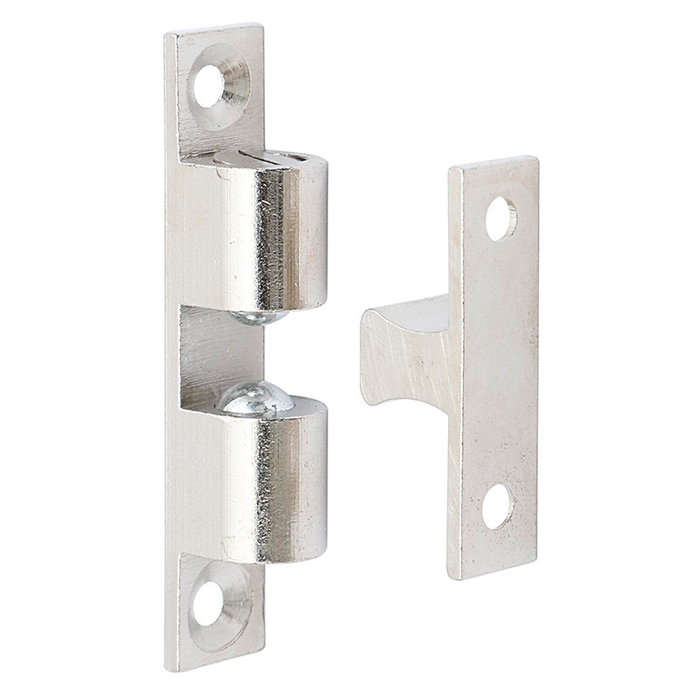 HERRAJES ALK Turbo, Battant en laiton nickelé satiné, Longueur 60 cm HERRAJES ALK Turbo, Battant en laiton nickelé satiné, Longueur 60 cm