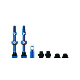 Muc-Off Jeu de Valves Tubeless V2 44 mm Bleu