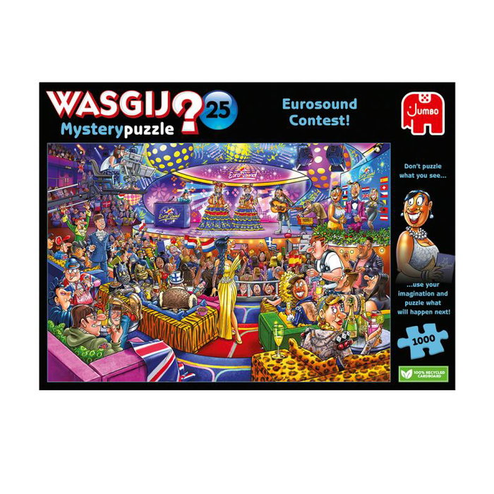Jumbo Spiele Wasgij Mystery 25 Eurosound Contest Puzzle 1000 pièces, Ref. 1110100019