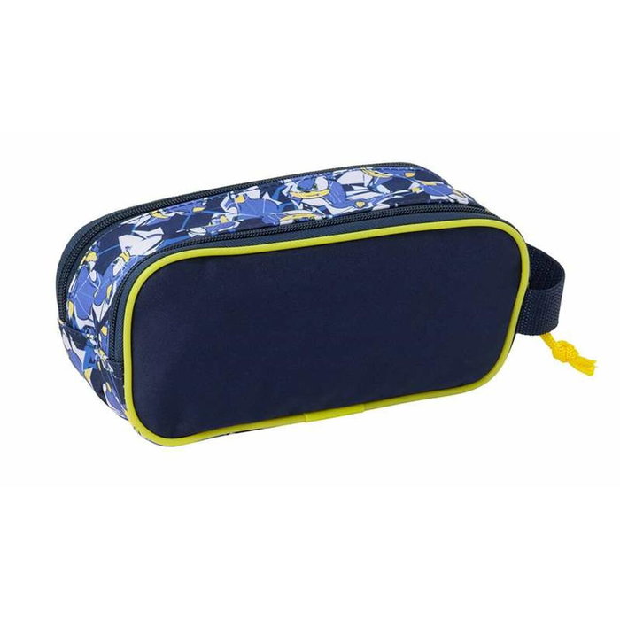 Safta Trousse Double 3D Sonic City Bleu 21 x 8 x 6 cm