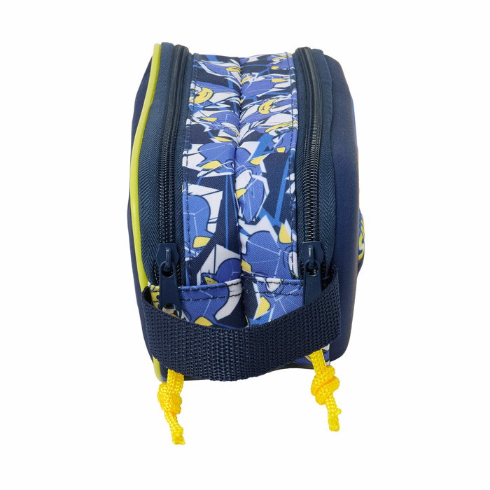 Safta Trousse Double 3D Sonic City Bleu 21 x 8 x 6 cm