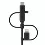 Belkin BOOST Charge Câble Universel USB-A vers Lightning/Micro/USB-C 1m Noir